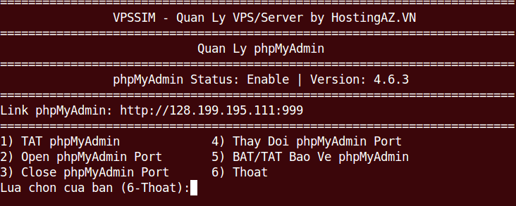 huong dan su dung vpssim chuc nang quan ly phpmyadmin