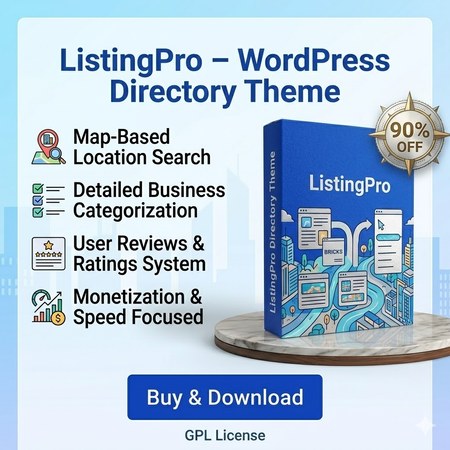 Buy ListingPro – WordPress Directory Theme Sale 90% (7/2026)