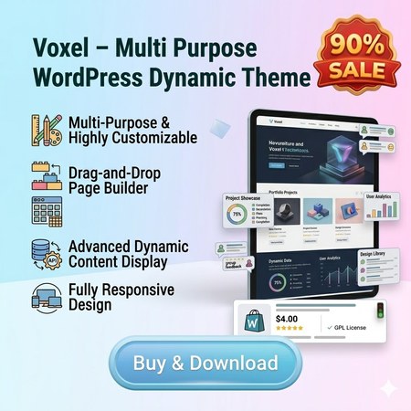 Buy Voxel – Multi Purpose WordPress Dynamic Theme Sale 90% (6/2026)