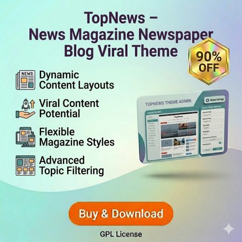 TopNews – News Magazine Newspaper Blog Viral Theme